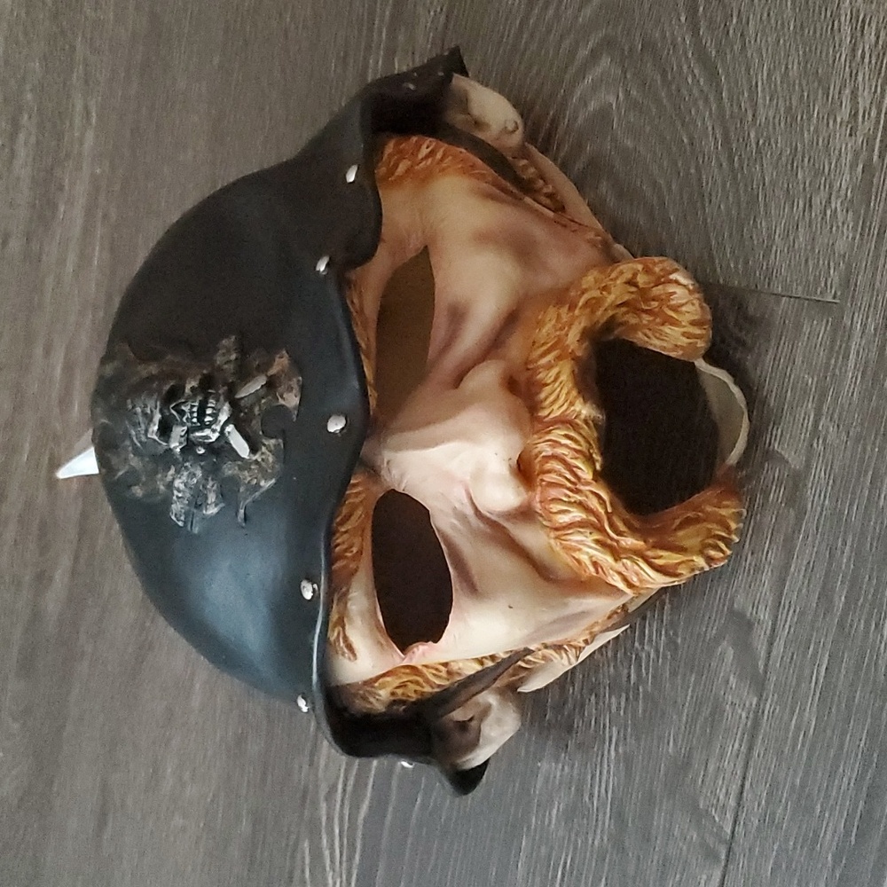 2005 Halen Rubber Biker With Helmet Mask - Adults Halloween Mask